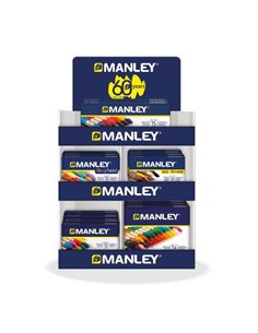 Manley Présentoir de 40 Packs Assortis de Ceras Blandas - Trait Doux - Gran Variedad de Tecnicas et Aplicaciones - Fabricacion A