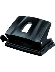 Maped Essentials Metal Perforadora de Sobremesa - 2 Agujeros - Regleta Multi-Formatos - Jusqu'à 25 Feuilles à la vez - Couleur N