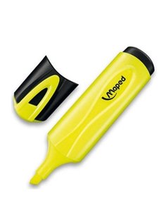 Maped Peps Classic Marqueur Fluo - Pointe Biselada - Trait de 1 à 5mm - Idéal Pour Subrayar et Resaltar - Couleur Jaune