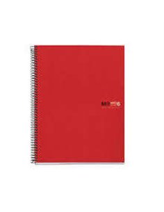 Miquel Rius Notebook6 Cahier de Spirale Format A5 - 150 Feuilles de 70gr Microperforadas Avec 2 Taladros - Cubiertas de Poliprop