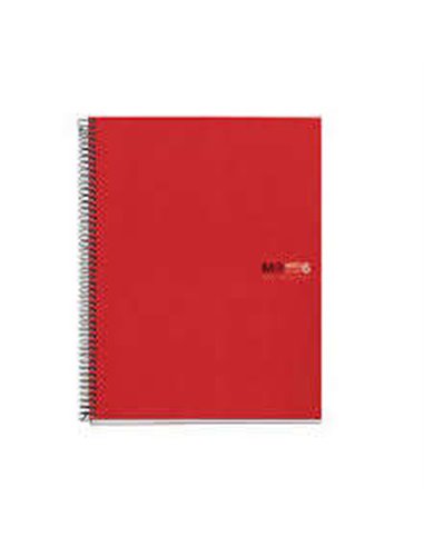 Miquel Rius Notebook6 Cahier de Spirale Format A5 - 150 Feuilles de 70gr Microperforadas Avec 2 Taladros - Cubiertas de Poliprop