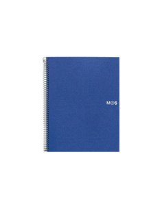 Miquel Rius Notebook6 Cahier de Spirale Format A5 - 150 Feuilles de 70gr Microperforadas Avec 2 Taladros - Cubiertas de Poliprop