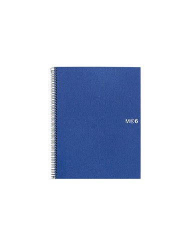 Miquel Rius Notebook6 Cahier de Spirale Format A5 - 150 Feuilles de 70gr Microperforadas Avec 2 Taladros - Cubiertas de Poliprop