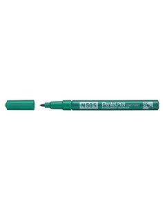 Pentel Pen N50S Feutre Permanent - Pointe Fina 3.18mm - Résistant à Eau et Luz - Couleur Vert