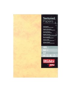 Apli Pack de 50 Feuilles de Papier Textura Marmol - Idéal Pour Impresiones Especiales - Compatible Avec Impresoras Inkjet, Laser