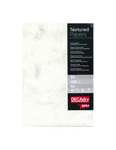 Apli Pack de 100 Feuilles de Papier Textura Marmol - Idéal Pour Impresiones Especiales - Compatible Avec Impresoras Inkjet et La