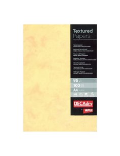 Apli Pack de 100 Feuilles de Papier Textura Marmol - Idéal Pour Impresiones Especiales - Compatible Avec Impresoras Inkjet, Lase