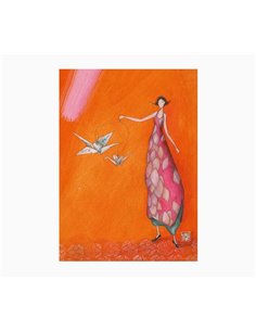Pictura Gaëlle Boissonnard Cahier A5 Grapado - 15x21cm - 48 Paginas Avec Lineas - Papier Avec Certificacion FSC