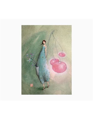 Pictura Gaëlle Boissonnard Cahier A5 Grapado - 15x21cm - 48 Paginas Avec Lineas - Papier Avec Certificacion FSC