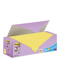 Post-It Super Sticky Pack de 24 Blocs Avec 90 Z-Notas Adhesivas Reposicionables - 76x76mm - Promocion 20 Blocs + 4 Gratis - Coul