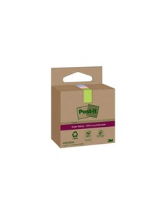 Post-It Super Sticky Pack de 3 Blocs de 70 Notas Adhesivas Recicladas - Forma Cuadrada - 47.6x47.6mm - Couleurs assorties