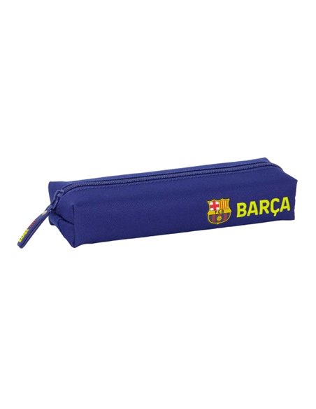 Safta F.C.Barcelona Étui Trousse - 1 Compartimento - Goma Trasera Pour Acoplar - Fermeture zippée - 22x4x7cm - Couleur Bleu Mari
