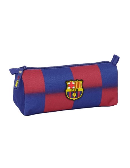 Safta F.C.Barcelona Étui Trousse de 1.2L - 1 Compartimento - Fermeture zippée - 21x8x7cm - Couleur Rouge et Bleu
