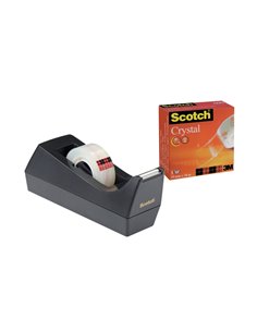 Scotch Crystal Ruban Adhesiva - 19mm x 10m - Couleur Noir