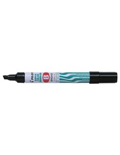 Pilot Super Couleur Feutre Permanent Multisuperficie - Pointe Biselada de Fibre - Encre Base Alcohol Sans de Xileno - Corps Meta