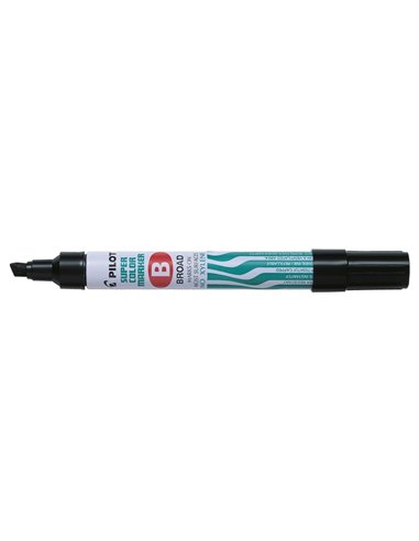Pilot Super Couleur Feutre Permanent Multisuperficie - Pointe Biselada de Fibre - Encre Base Alcohol Sans de Xileno - Corps Meta
