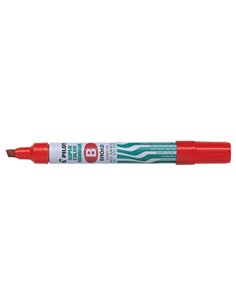 Pilot Super Couleur Feutre Permanent Multisuperficie - Pointe Biselada de Fibre - Encre Base Alcohol Sans de Xileno - Corps Meta