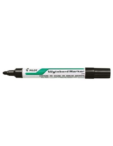 Pilot Feutre Pour Tableau Blanca - Pointe Ronde de 4mm - Trait de 1.8mm - Borrable en Seco - Couleur Noir