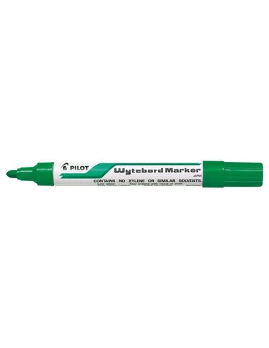 Pilot Feutre Pour Tableau Blanca - Pointe Ronde de 4mm - Trait de 1.8mm - Borrable en Seco - Couleur Vert