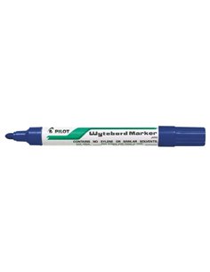 Pilot Feutre Pour Tableau Blanca - Pointe Ronde de 4mm - Trait de 1.8mm - Borrable en Seco - Couleur Bleu
