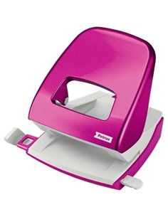 Petrus 62 WOW Perforateur Perforador - Jusqu'à 30 Feuilles - Marcas de Format - Punzones 5.5mm - Couleur Fucsia