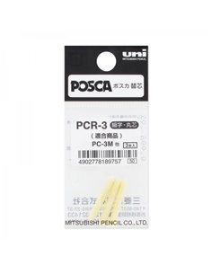 Uni-ball PC-3M Pack de 3 Recambios de Fieltros - Pointe 0.9-1.3mm