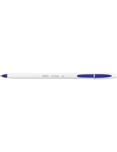 Bic Cristal Up Stylo à bille de Bola - Pointe de 1.2mm - Encre Avec Base de Aceite - Corps Blanc - Couleur Bleu