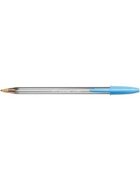 Bic Cristal Fun Stylo à bille de Bola - Pointe Gruesa de 1.6mm - Encre Avec Base de Aceite - Couleur Bleu Turquoise