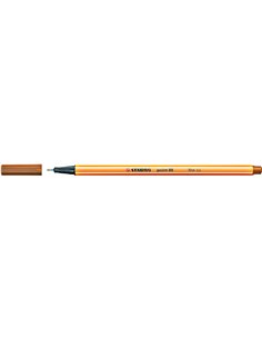 Stabilo Point 88 Feutre de Pointe Fina de Fibre - Trait de 0.4 mm - Encre Avec Base de Eau - Couleur Ocre Foncé