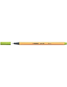 Stabilo Point 88 Feutre de Pointe Fina de Fibre - Trait de 0.4 mm - Encre Avec Base de Eau - Couleur Vert Manzana