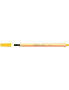Stabilo Point 88 Feutre de Pointe Fina de Fibre - Trait de 0.4 mm - Encre Avec Base de Eau - Couleur Jaune