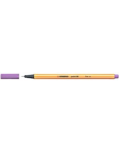 Stabilo Point 88 Feutre de Pointe Fina de Fibre - Trait de 0.4 mm - Encre Avec Base de Eau - Couleur Lila Clair