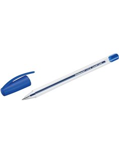 Pelikan Stick Super Soft Stylo à bille Trait 1mm - Encre Super Fluida - Empuñadura Triangular - Couleur Bleu