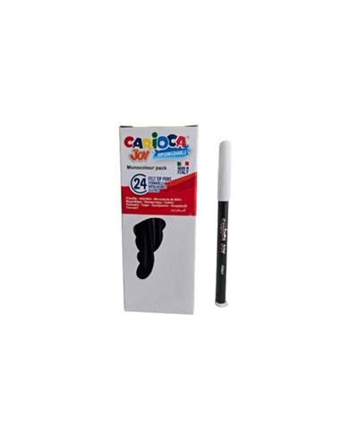 Carioca Joy Feutre Monocolor - Corps Redondo - Encre Superlavable - Pointe Fina 2.8mm Bloqueada - Couvercle Ventilada - Couleur 