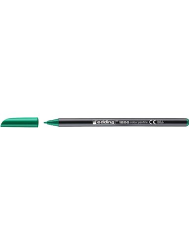 Edding 1300 Feutre - Pointe Ronde - Trait 2 mm. - Encre Avec Base de Eau - Couleur Vert