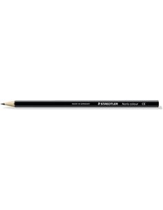 Staedtler Noris Colour 185 Crayon Hexagonal de Couleur - Resistencia à la Rotura - Material Wopex - Couleur Noir