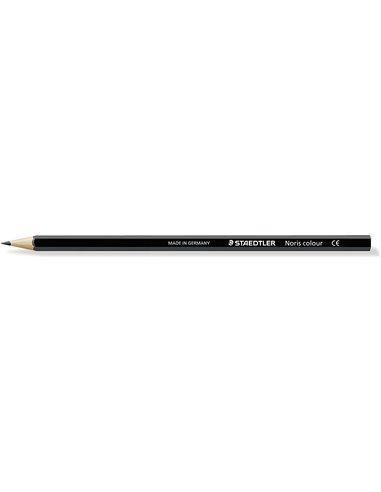 Staedtler Noris Colour 185 Crayon Hexagonal de Couleur - Resistencia à la Rotura - Material Wopex - Couleur Noir