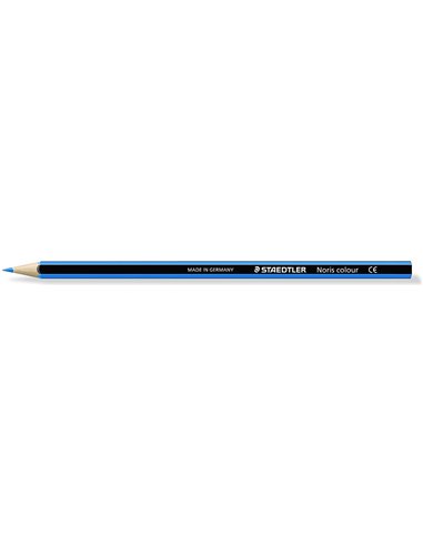 Staedtler Noris Colour 185 Crayon Hexagonal de Couleur - Resistencia à la Rotura - Material Wopex - Couleur Bleu