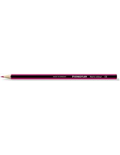 Staedtler Noris Colour 185 Crayon Hexagonal de Couleur - Resistencia à la Rotura - Material Wopex - Couleur Fucsia
