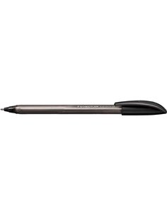 Staedtler Ball 4320 M Stylo à bille Pointe de Bola 1mm - Escritura Doux - Corps Triangular - Couleur Noir
