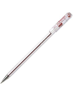 Pentel SuperB Stylo à bille de Bola - Pointe Fina 0.7mm - Trait 0.35mm - Encre Avec Base de Aceite - Couleur Rouge