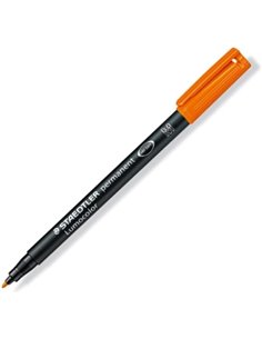 Staedtler Lumocolor 317 Feutre Permanent - Pointe Media Ronde - Trait 1mm Aprox - Capuchon Avec Clip - Séchage rapide - Couleur 