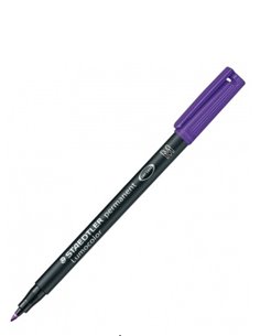 Staedtler Lumocolor 317 Feutre Permanent - Pointe Media Ronde - Trait 1mm Aprox - Capuchon Avec Clip - Séchage rapide - Couleur 