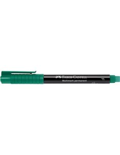 Faber-Castell Multimark Feutre Permanent - Ancho de Trait 0.6mm - Goma de Borrar Integrada - Résistant à la Luz et al Eau - Coul
