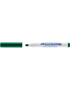 Edding 661 Feutre Pour Tableau Blanca - Pointe Ronde - Trait entre 1 et 2 mm. - Encre Pigmentada - Borrable en Seco - Couleur Ve
