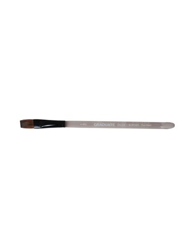 Daler Rowney Graduate Pincel Acuarela - Mezcla de Pelo de Pony et Sintetico - Mango Corto - Plano Lavis 1/2"