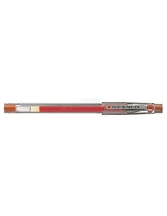 Pilot Stylo à bille de Gel G-Tec C4 - Extra Fino - Rechargeable - Pointe de Bola 0.4mm - Trait 0.2mm - Couleur Orange