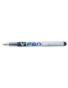 Pilot Pluma Estilografica V-Pen Desechable Encre Liquida - Embout en acier - Trait de 0.5mm - Couleur Bleu