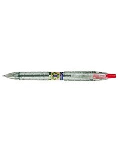 Pilot Stylo à bille de Bola Retractil B2P Ecoball BeGreen - Pointe Ronde 1mm - Trait 0.27mm - 86,64% de Plastico Reciclado - Rec