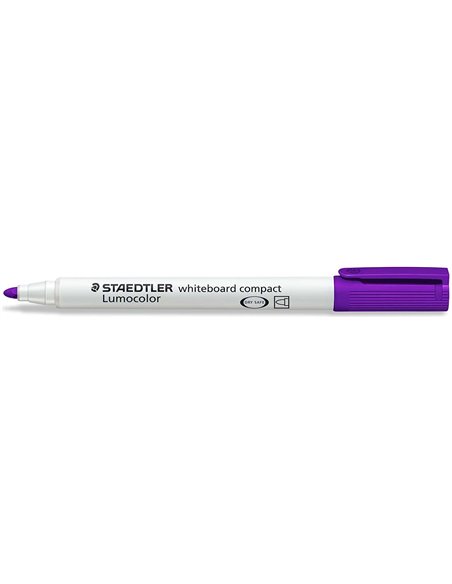 Staedtler Lumocolor 341 Marqueur Pour Tableau Blanca - Pointe Biselada 1 - 2mm Aprox - Séchage rapide - Couleur Violet